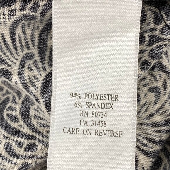 BCBGMaxAzria Black Floral Wrap Dress | V-Neck & Pullover Style - Picture 5 of 6